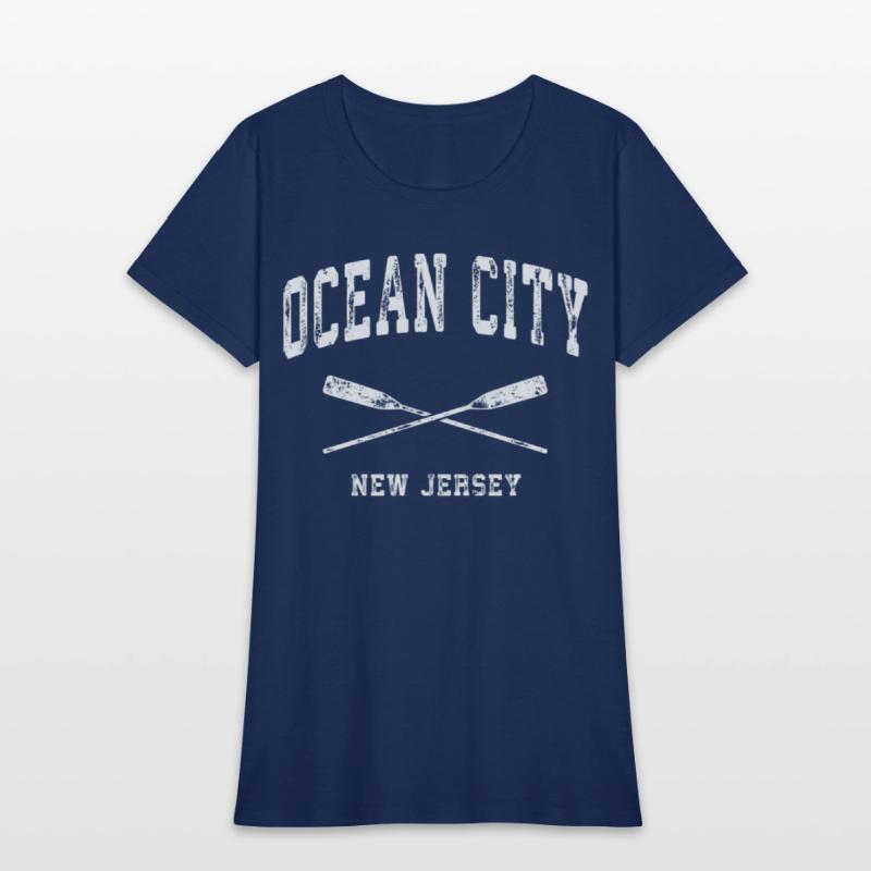 Ocean City New Jersey Nautical Crossed Oars