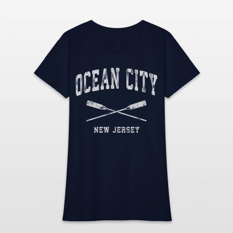 Ocean City New Jersey Nautical Crossed Oars