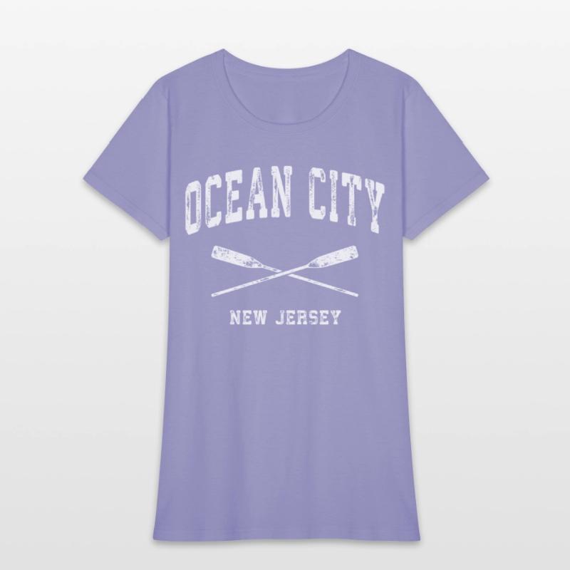 Ocean City New Jersey Nautical Crossed Oars