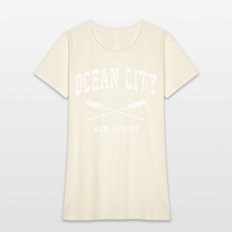 Ocean City New Jersey Nautical Crossed Oars