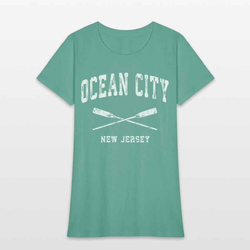 Ocean City New Jersey Nautical Crossed Oars