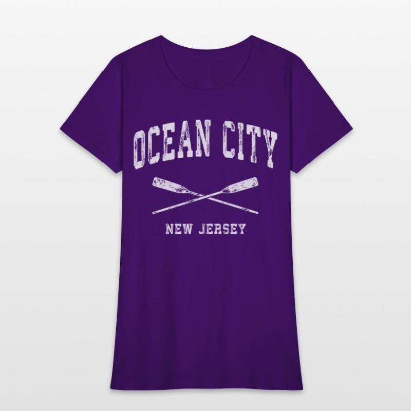 Ocean City New Jersey Nautical Crossed Oars