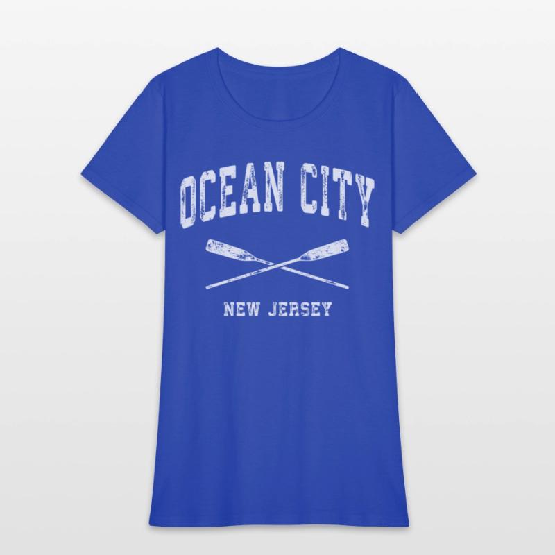 Ocean City New Jersey Nautical Crossed Oars