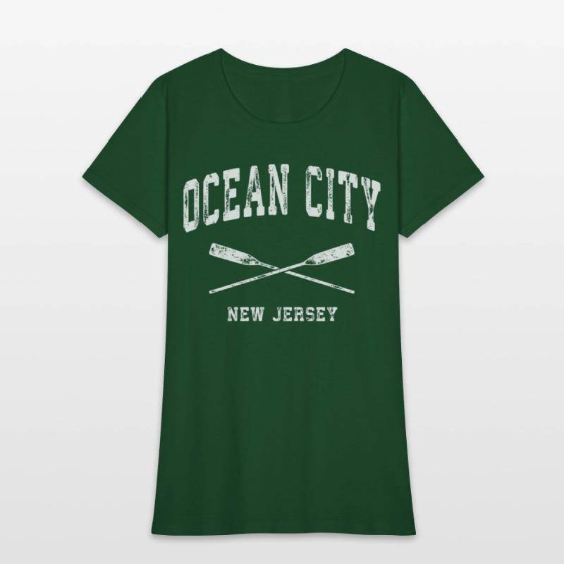 Ocean City New Jersey Nautical Crossed Oars