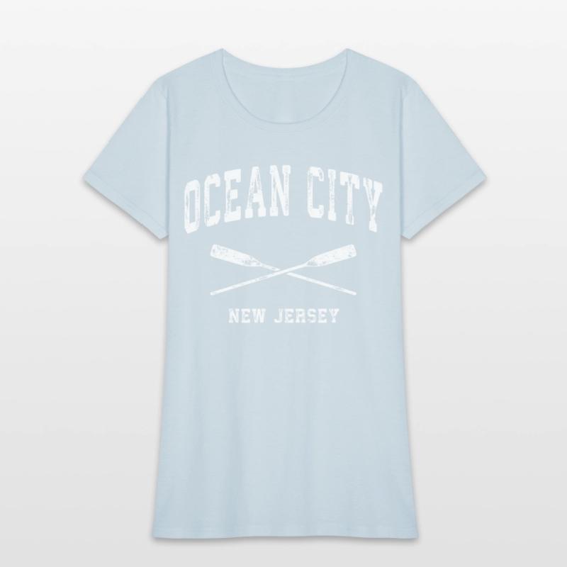 Ocean City New Jersey Nautical Crossed Oars