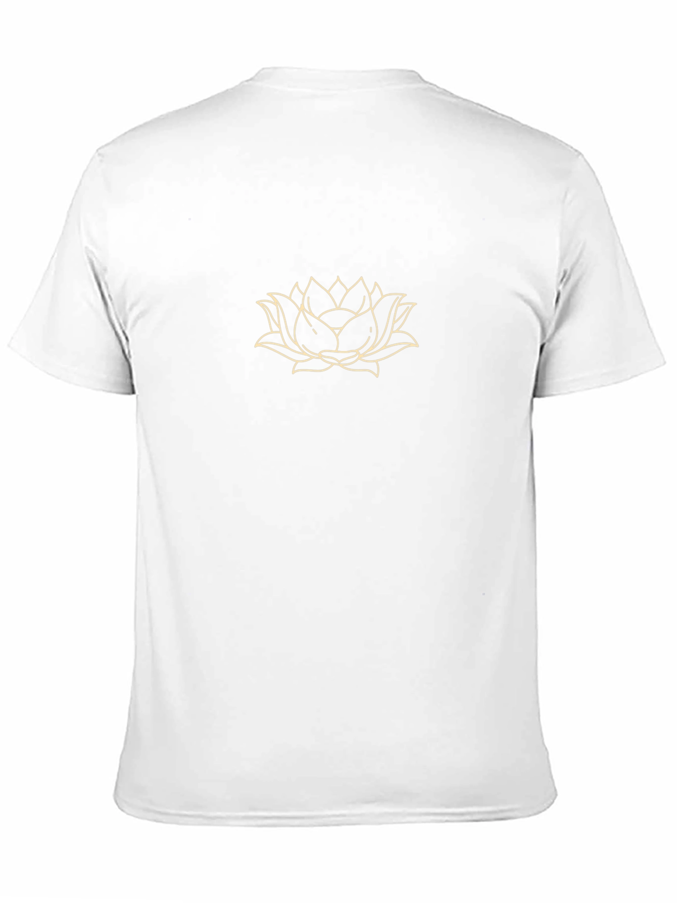 Lotus Flower Graphic Tee - Soft Black Cotton