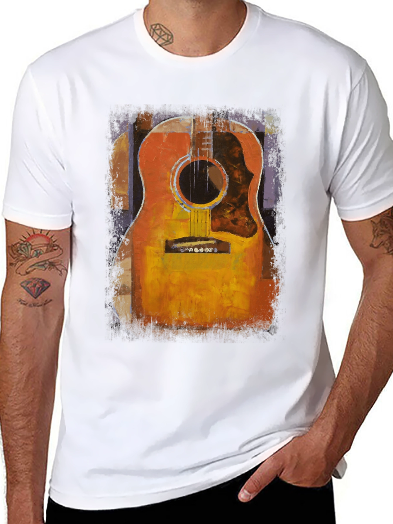 Guitar Graphic Tee - Musician Style