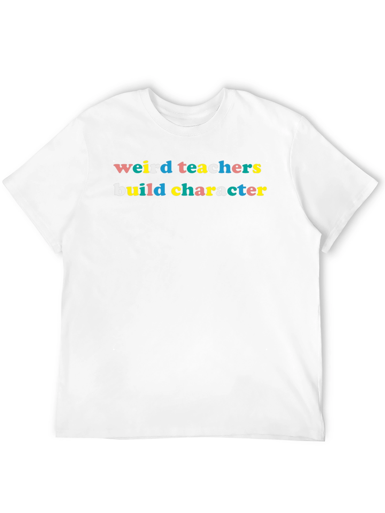 Weird Teachers Build Character Black T-Shirt