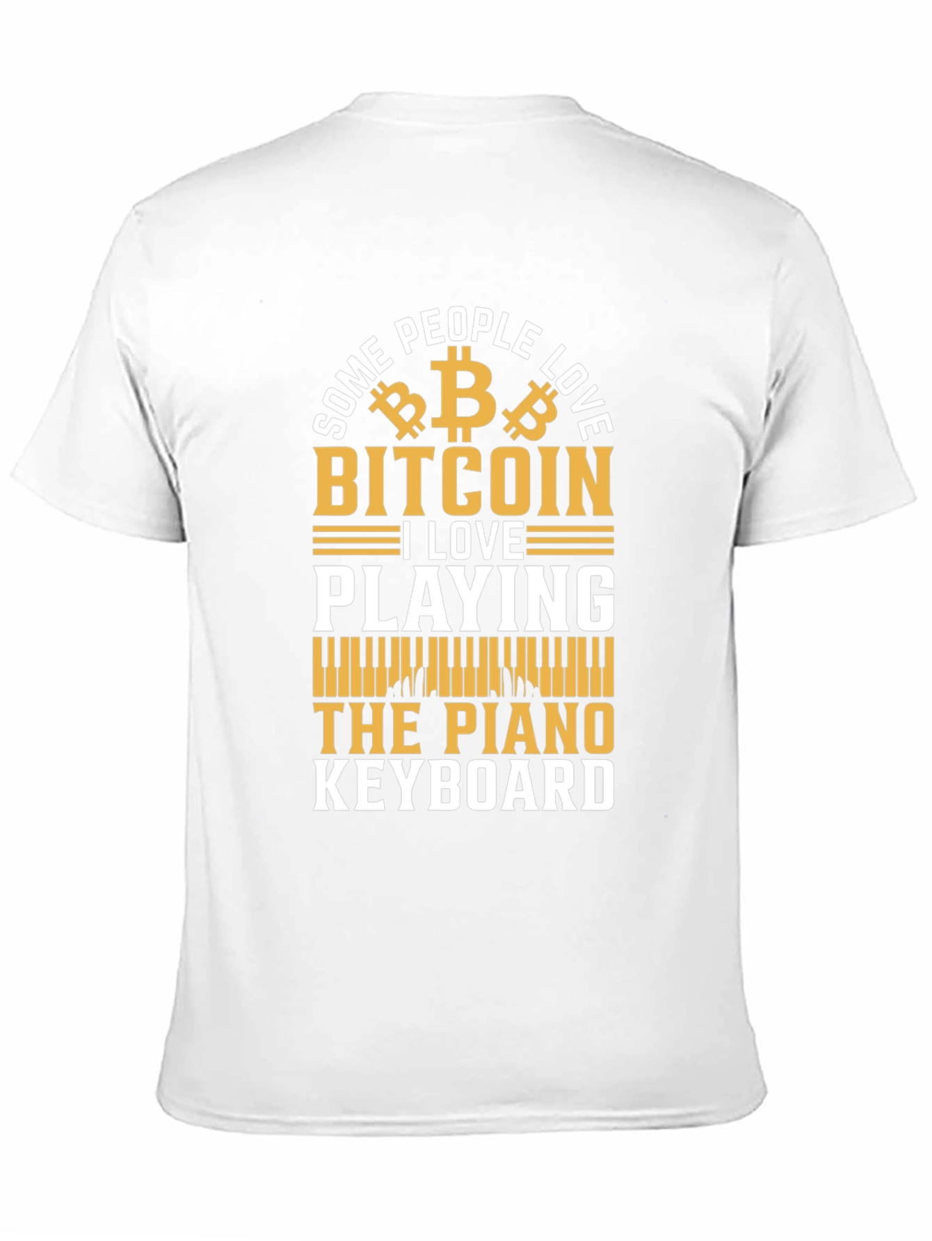 Bitcoin & Piano Keyboard T-Shirt