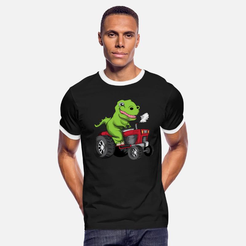 Old Young Dino Dinosaur Tractor T Rex