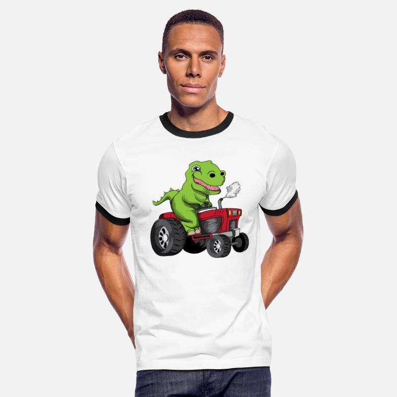 Old Young Dino Dinosaur Tractor T Rex
