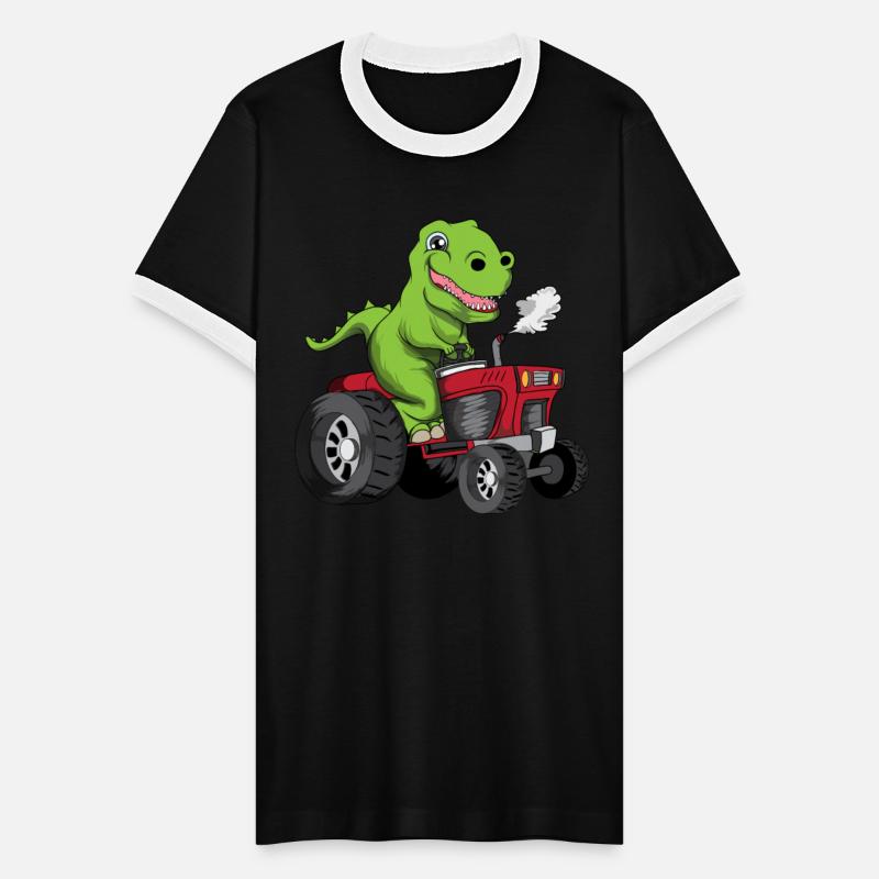 Old Young Dino Dinosaur Tractor T Rex