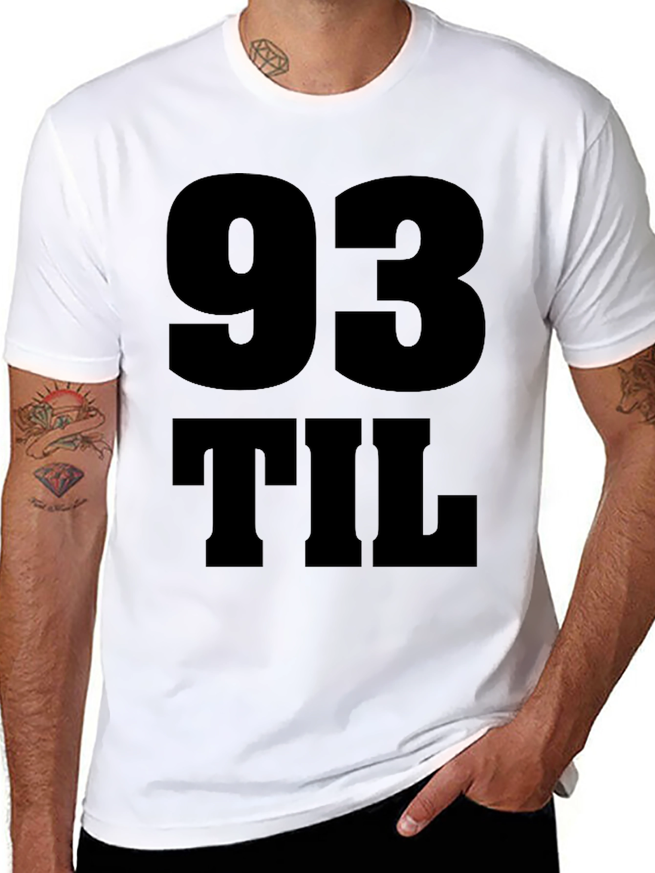 93 Til Black Graphic Tee
