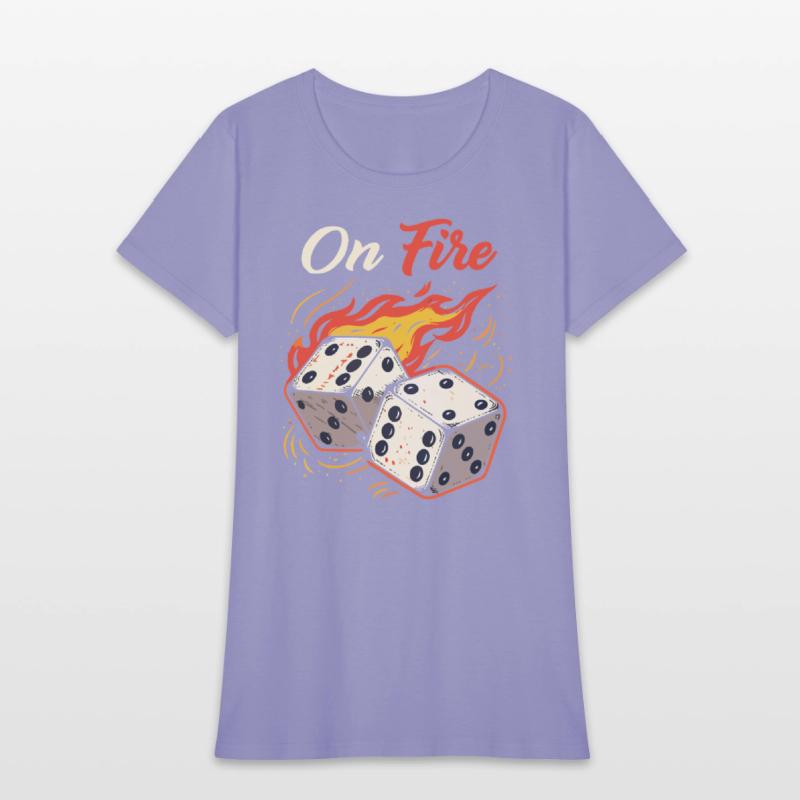 On Fire – Bold & Fiery T-Shirt Design