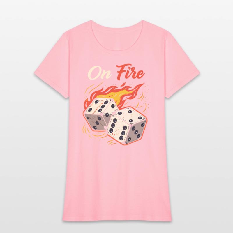 On Fire – Bold & Fiery T-Shirt Design