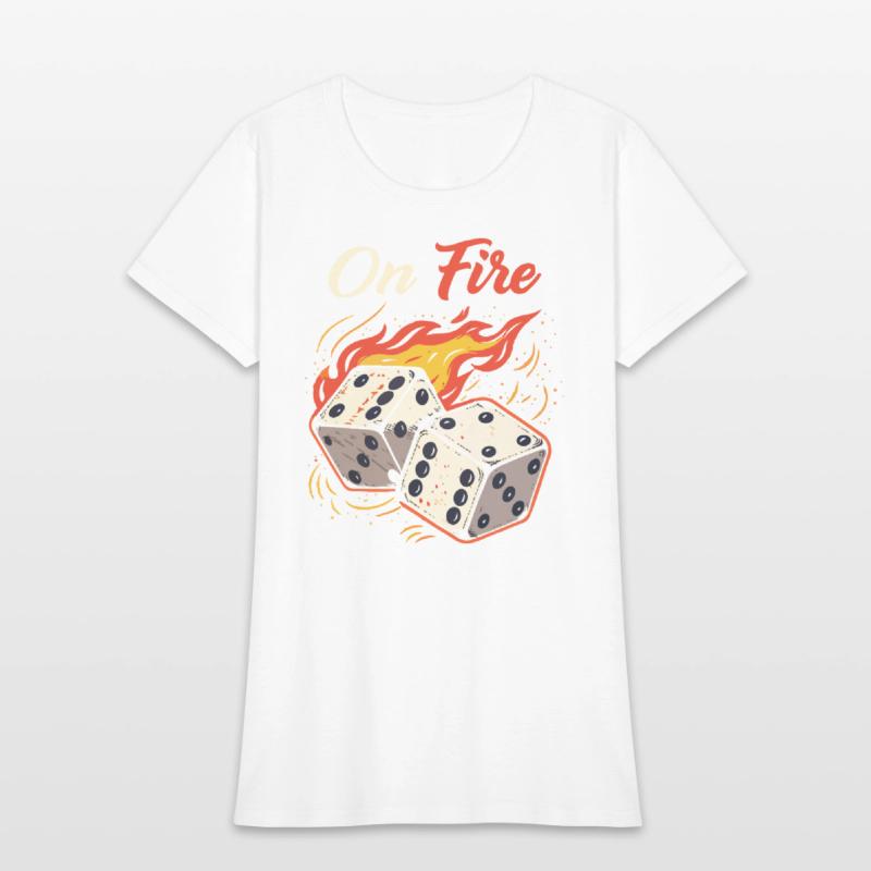 On Fire – Bold & Fiery T-Shirt Design