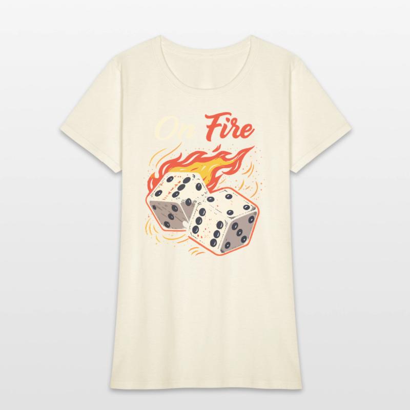 On Fire – Bold & Fiery T-Shirt Design