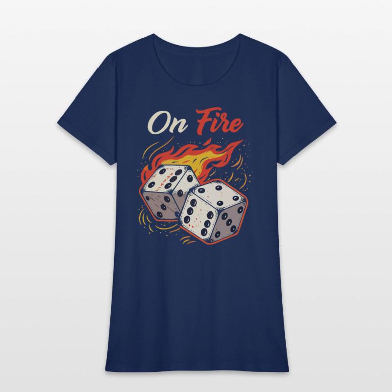 On Fire – Bold & Fiery T-Shirt Design