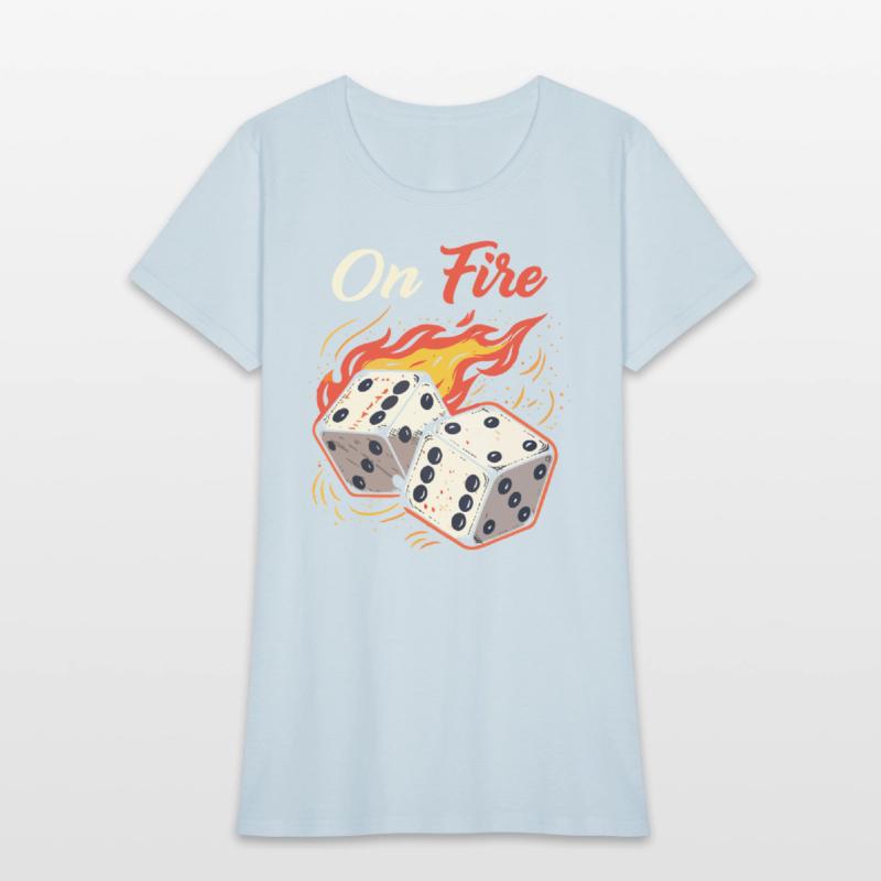 On Fire – Bold & Fiery T-Shirt Design
