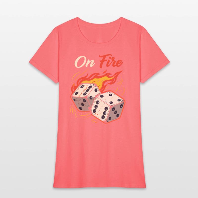 On Fire – Bold & Fiery T-Shirt Design