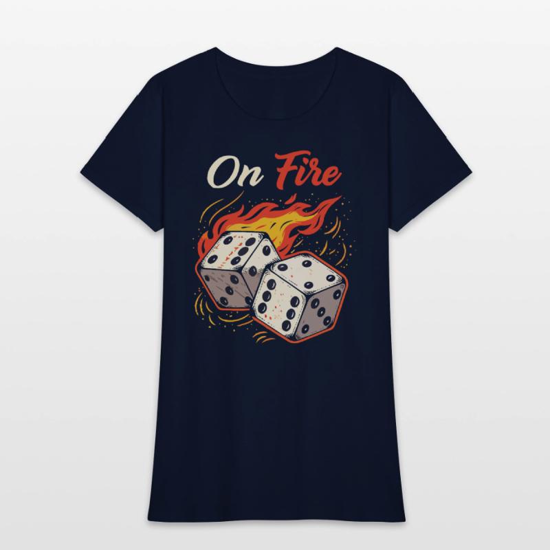 On Fire – Bold & Fiery T-Shirt Design
