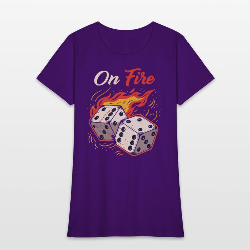 On Fire – Bold & Fiery T-Shirt Design
