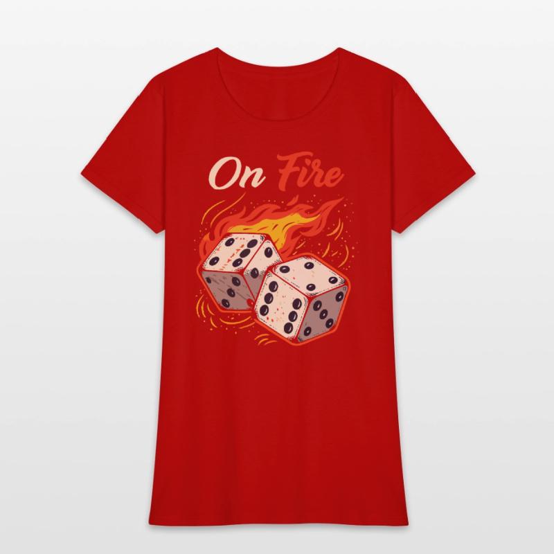 On Fire – Bold & Fiery T-Shirt Design