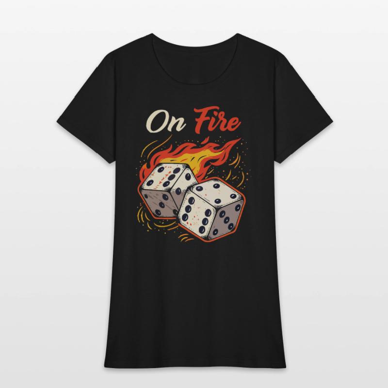 On Fire – Bold & Fiery T-Shirt Design