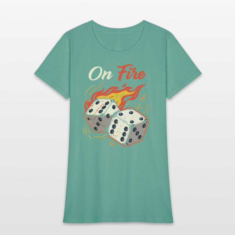 On Fire – Bold & Fiery T-Shirt Design