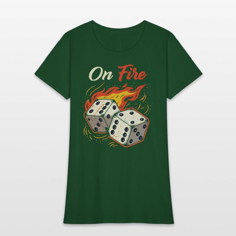 On Fire – Bold & Fiery T-Shirt Design