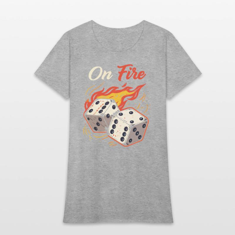 On Fire – Bold & Fiery T-Shirt Design