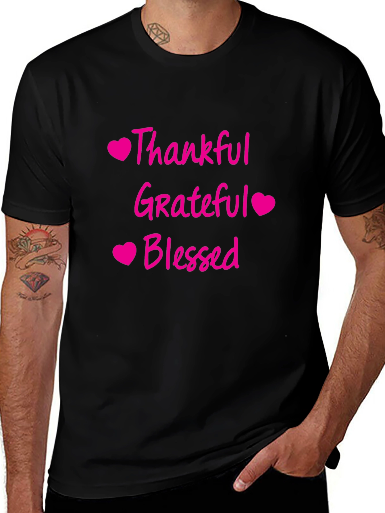 Thankful Grateful Blessed Graphic Tee