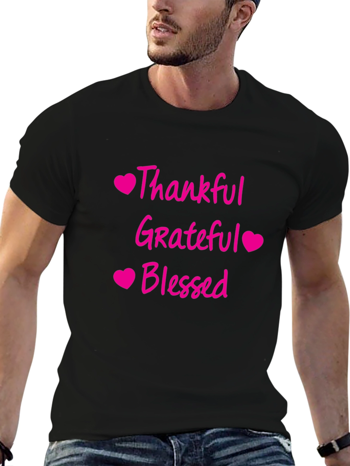 Thankful Grateful Blessed Graphic Tee