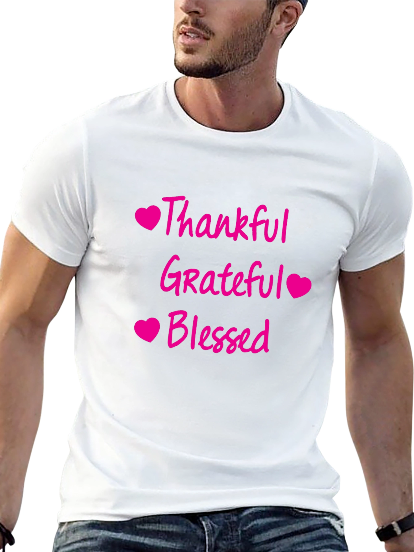 Thankful Grateful Blessed Graphic Tee