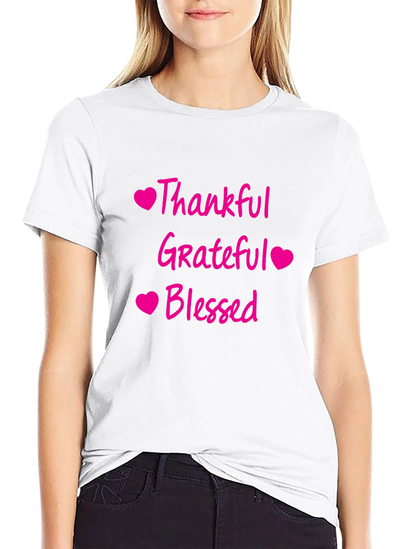 Thankful Grateful Blessed Graphic Tee