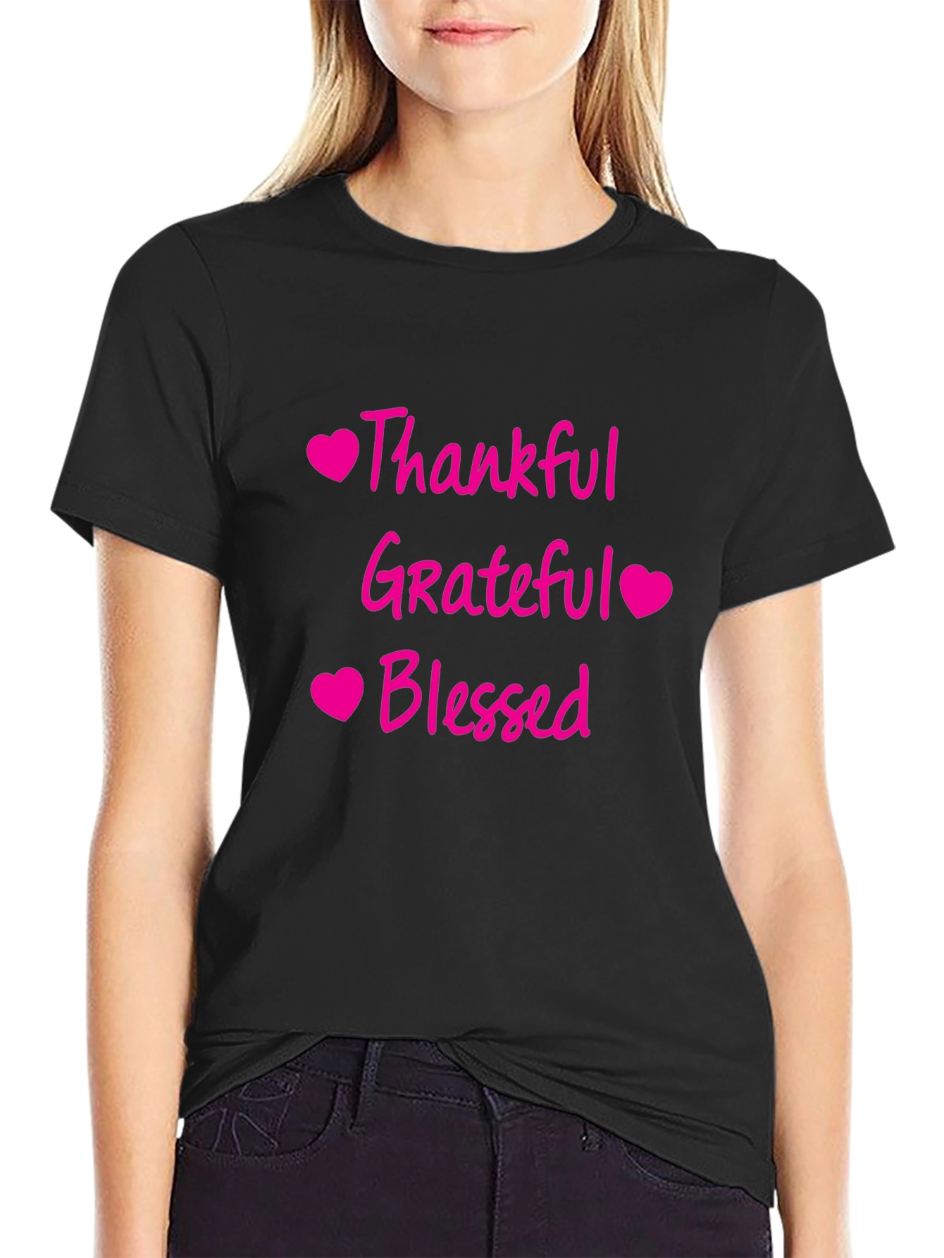 Thankful Grateful Blessed Graphic Tee