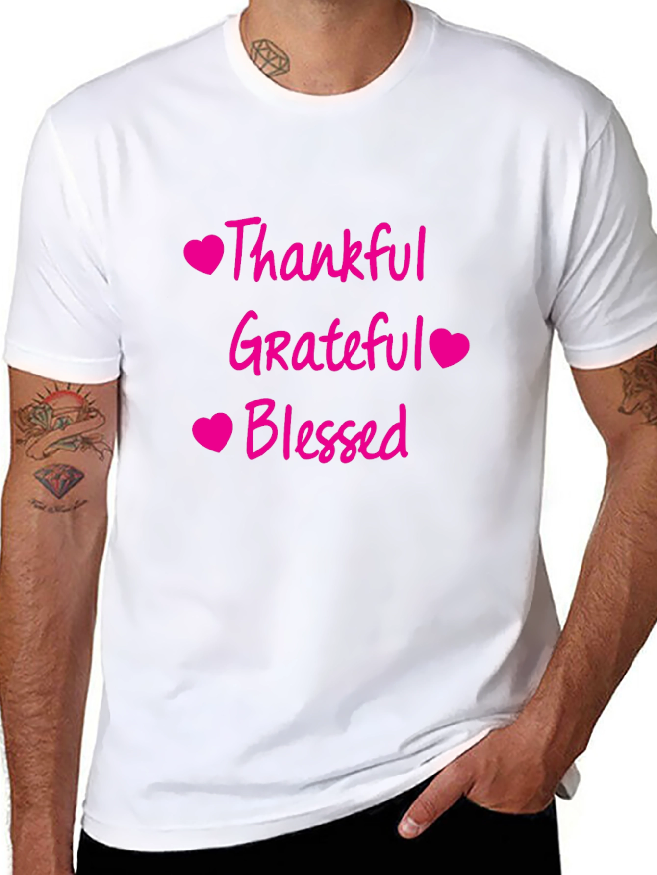Thankful Grateful Blessed Graphic Tee