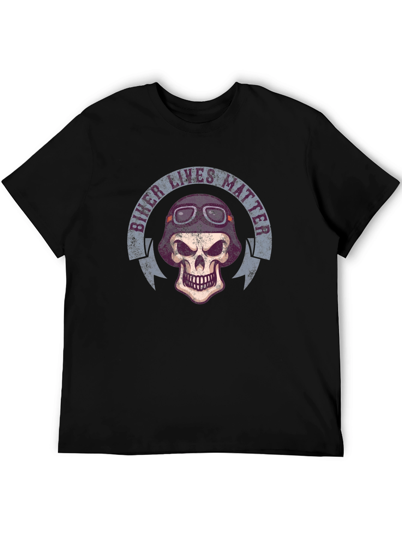 Biker Lives Matter Skull T-Shirt