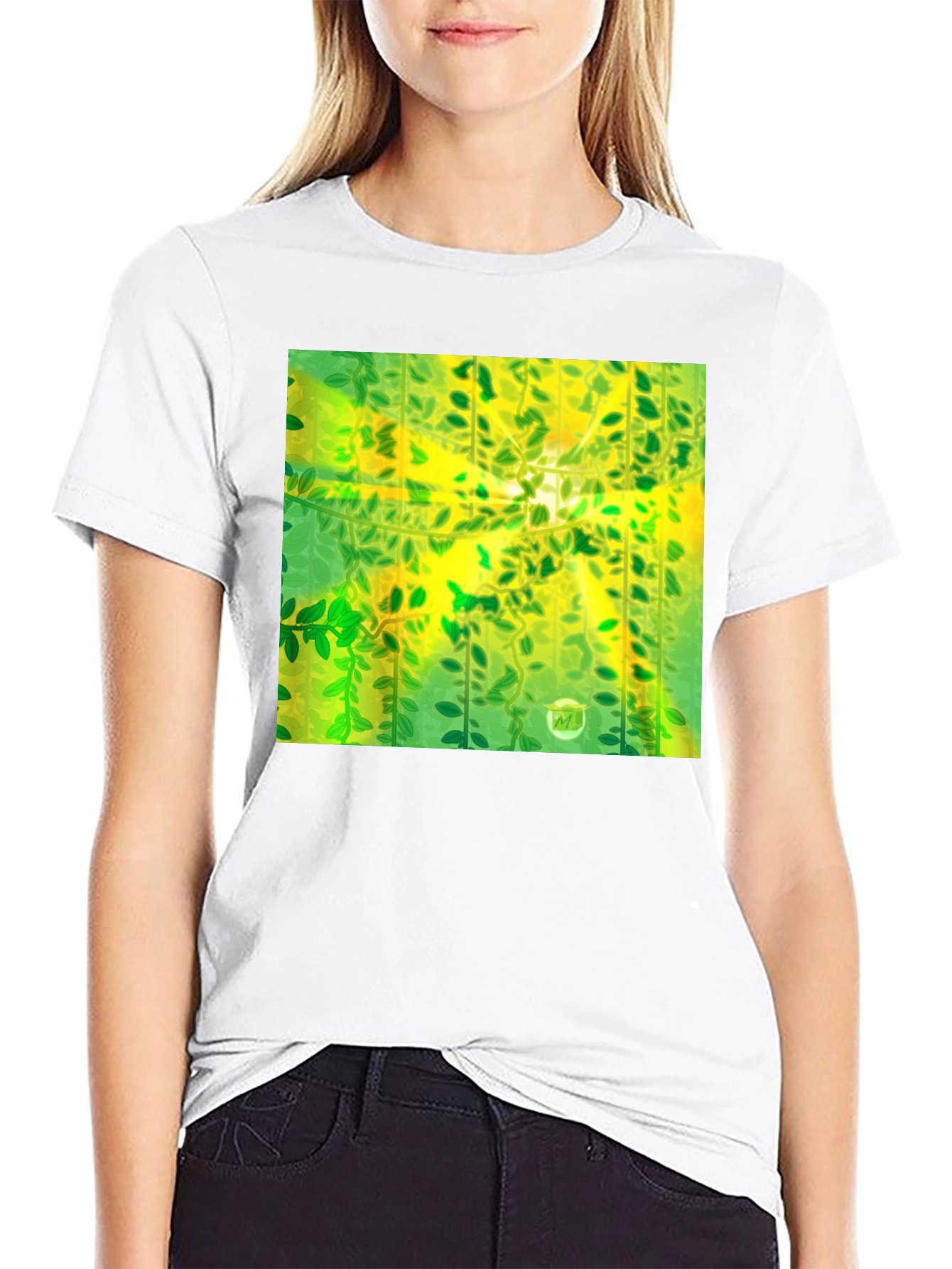 Green Vines Graphic T-Shirt