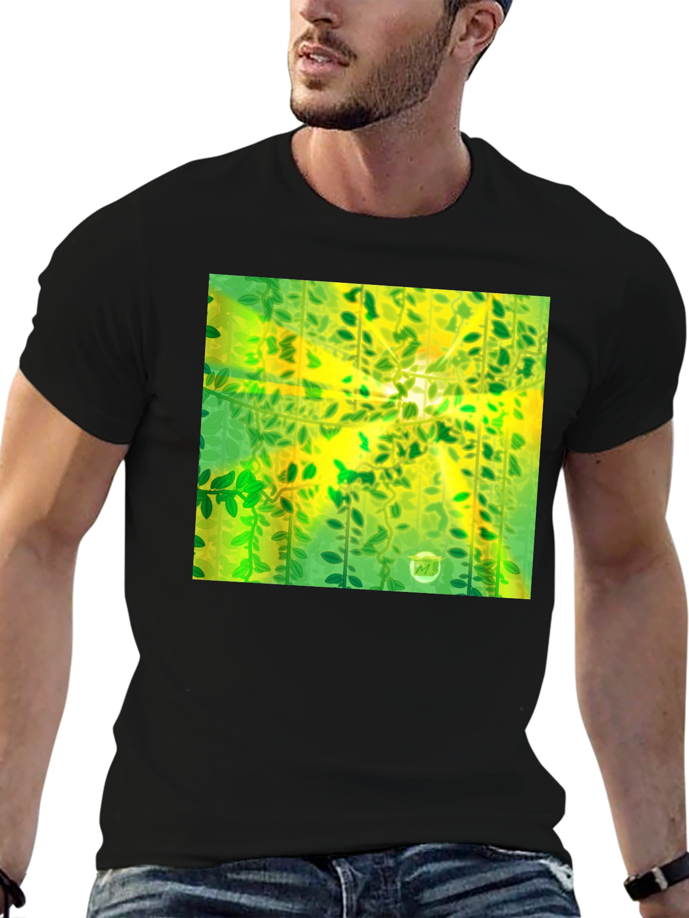 Green Vines Graphic T-Shirt