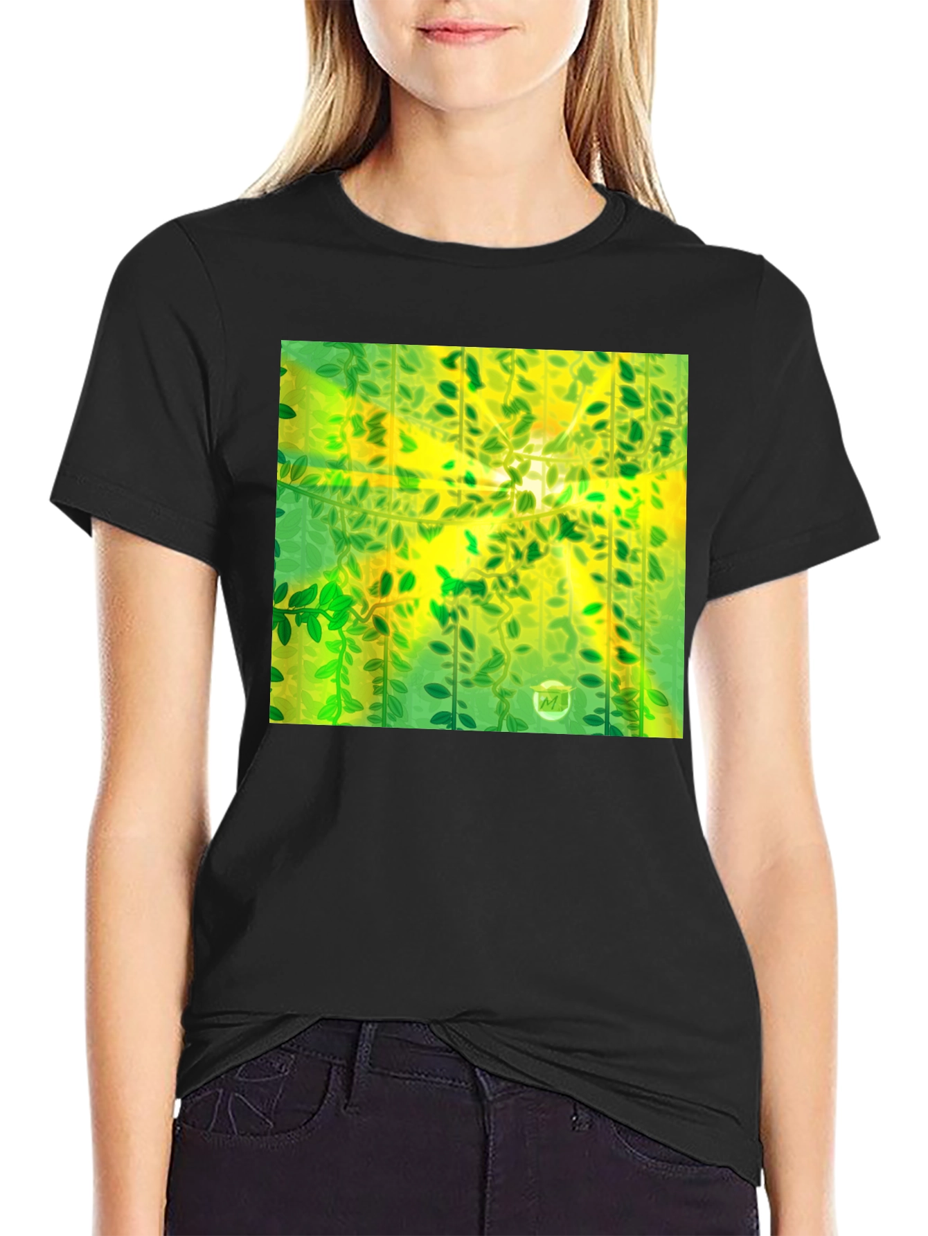 Green Vines Graphic T-Shirt
