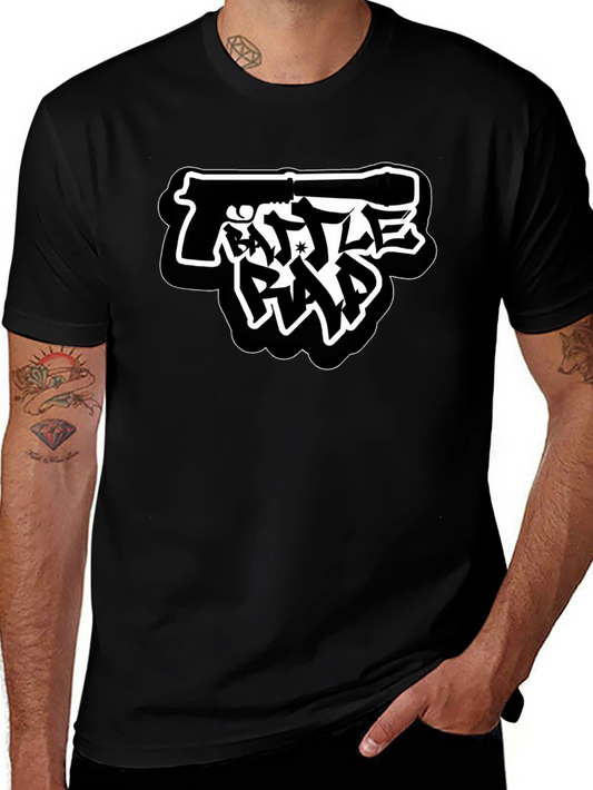 Battle Rap Gun Graphic T-Shirt - Black