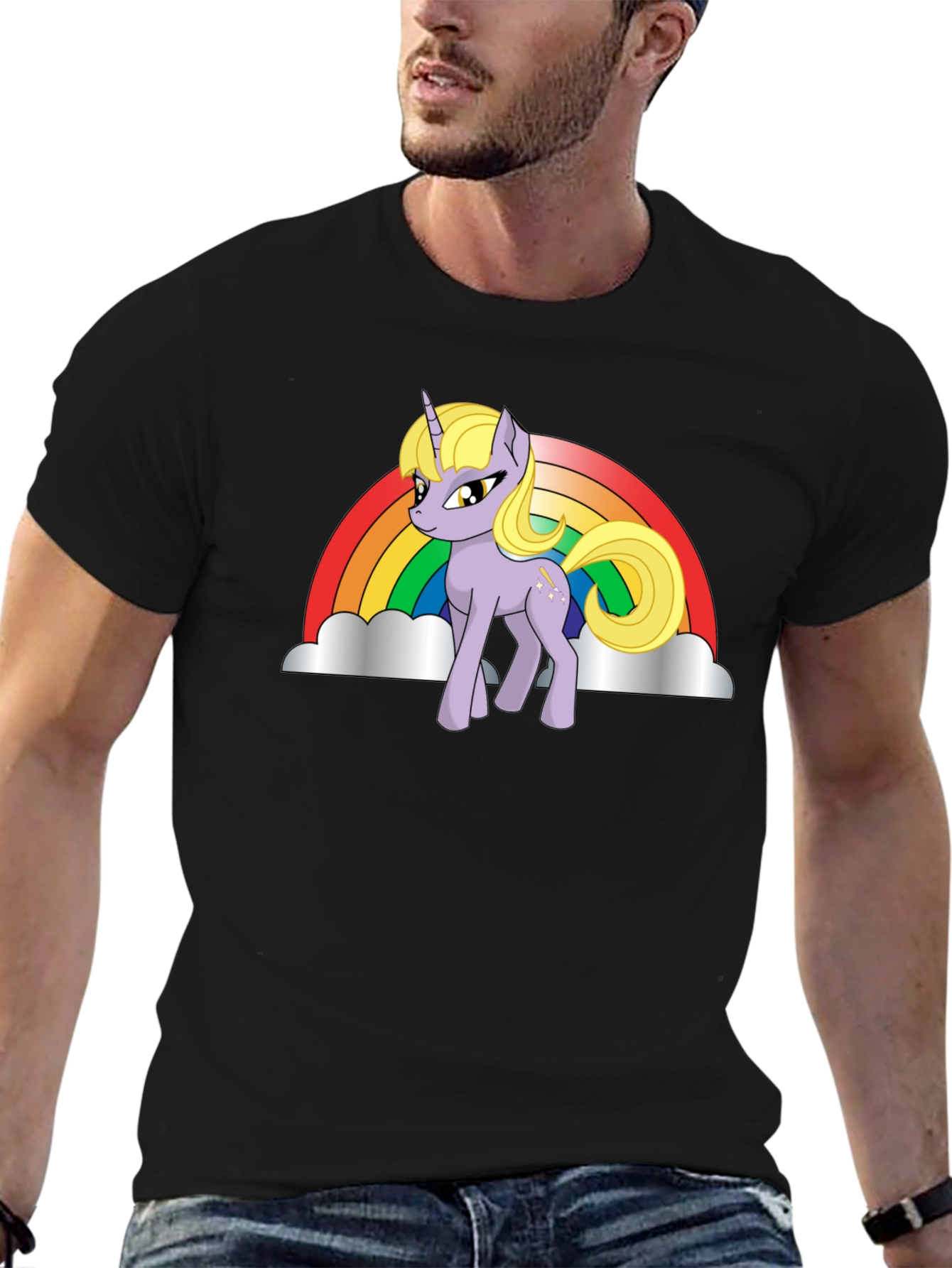 Unicorn Rainbow Graphic T-Shirt