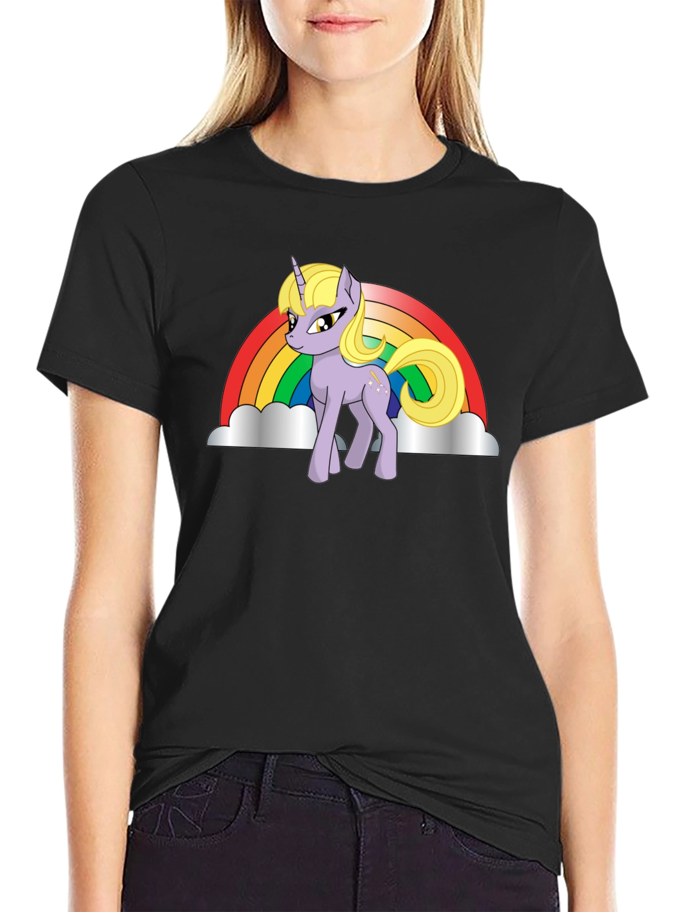 Unicorn Rainbow Graphic T-Shirt