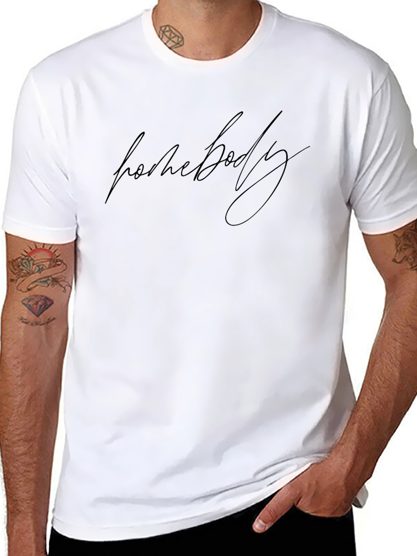 Homebody Black Graphic Tee