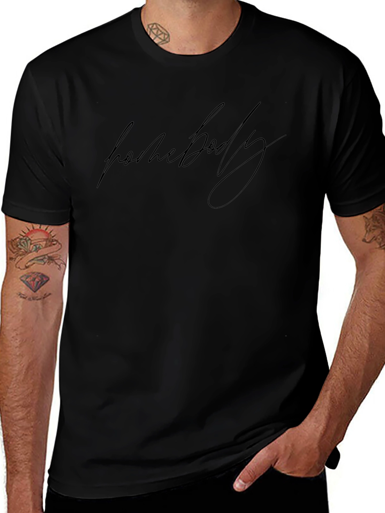 Homebody Black Graphic Tee