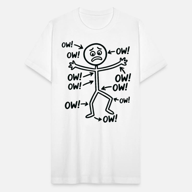 Ow Ow Ow Funny Chronic Pain Awareness Tee