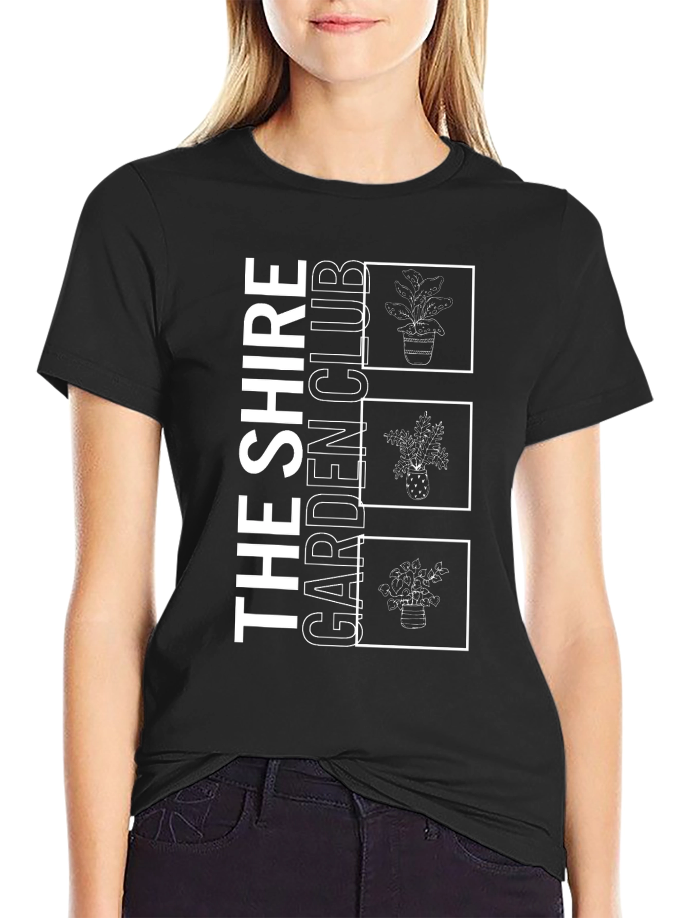 Shire Garden Club Black Graphic T-Shirt