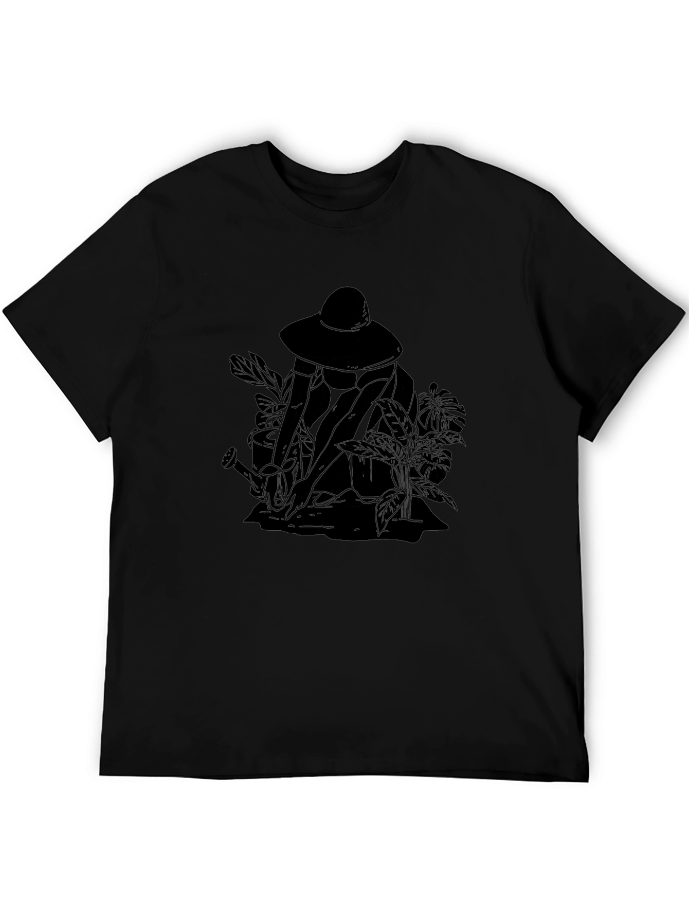 Gardener Graphic Tee - Unisex Black Cotton T-Shirt