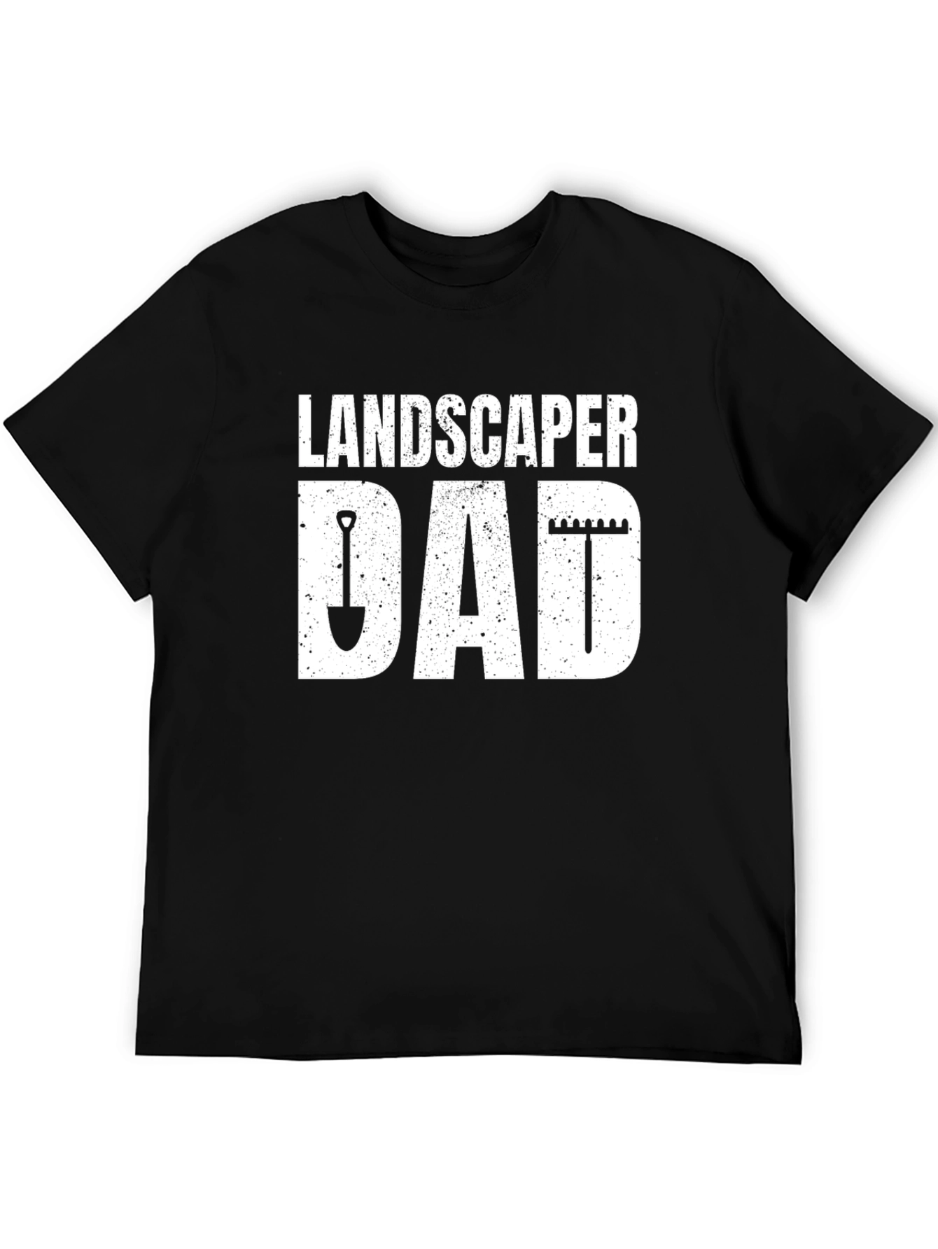 Landscaper Dad T-Shirt - Black Graphic Tee